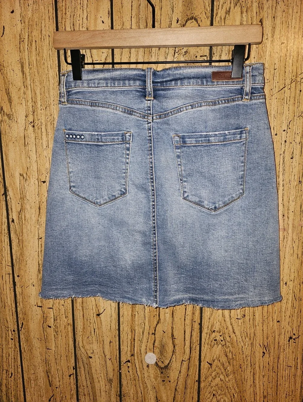 NWOT BLANK NYC X REVOLVE Frayed Hem Denim Skirt - Size 27